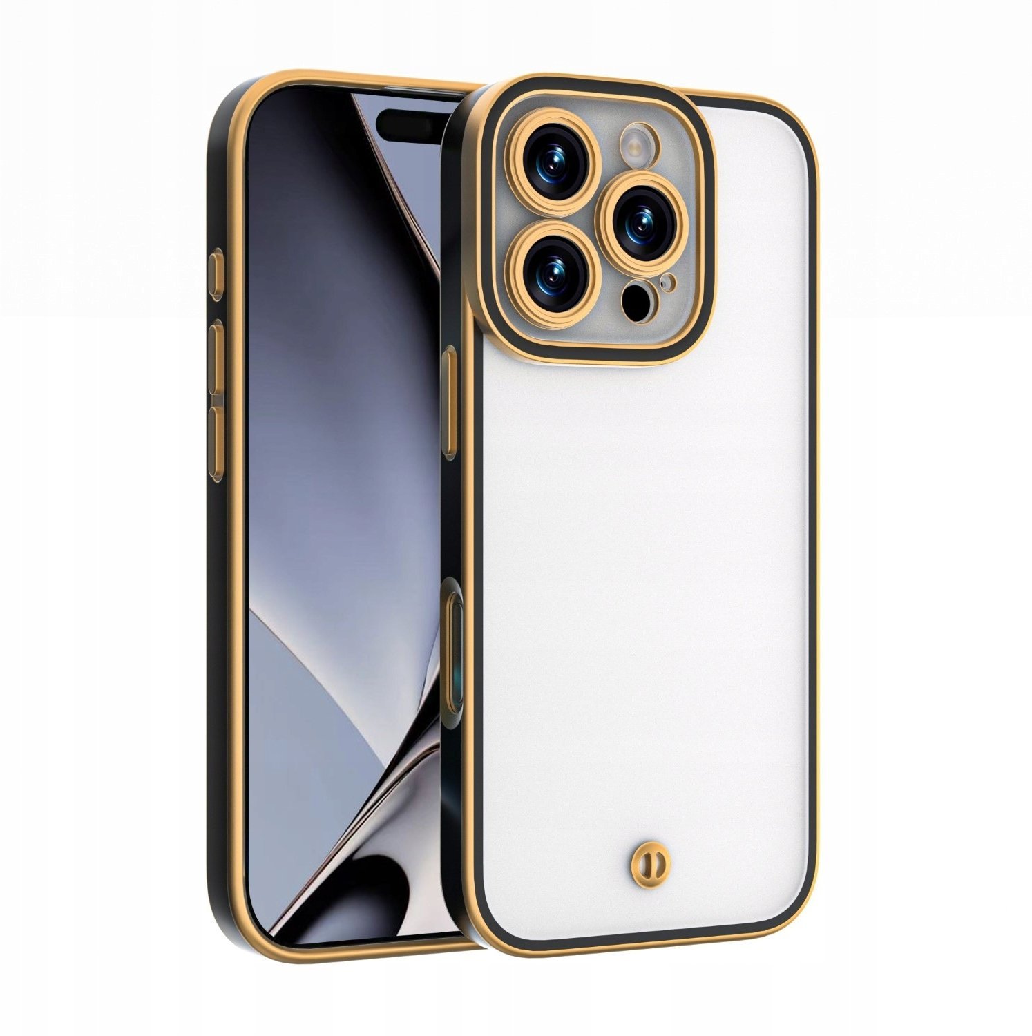 Nakładka Silky Gold do iPhone 14 czarny