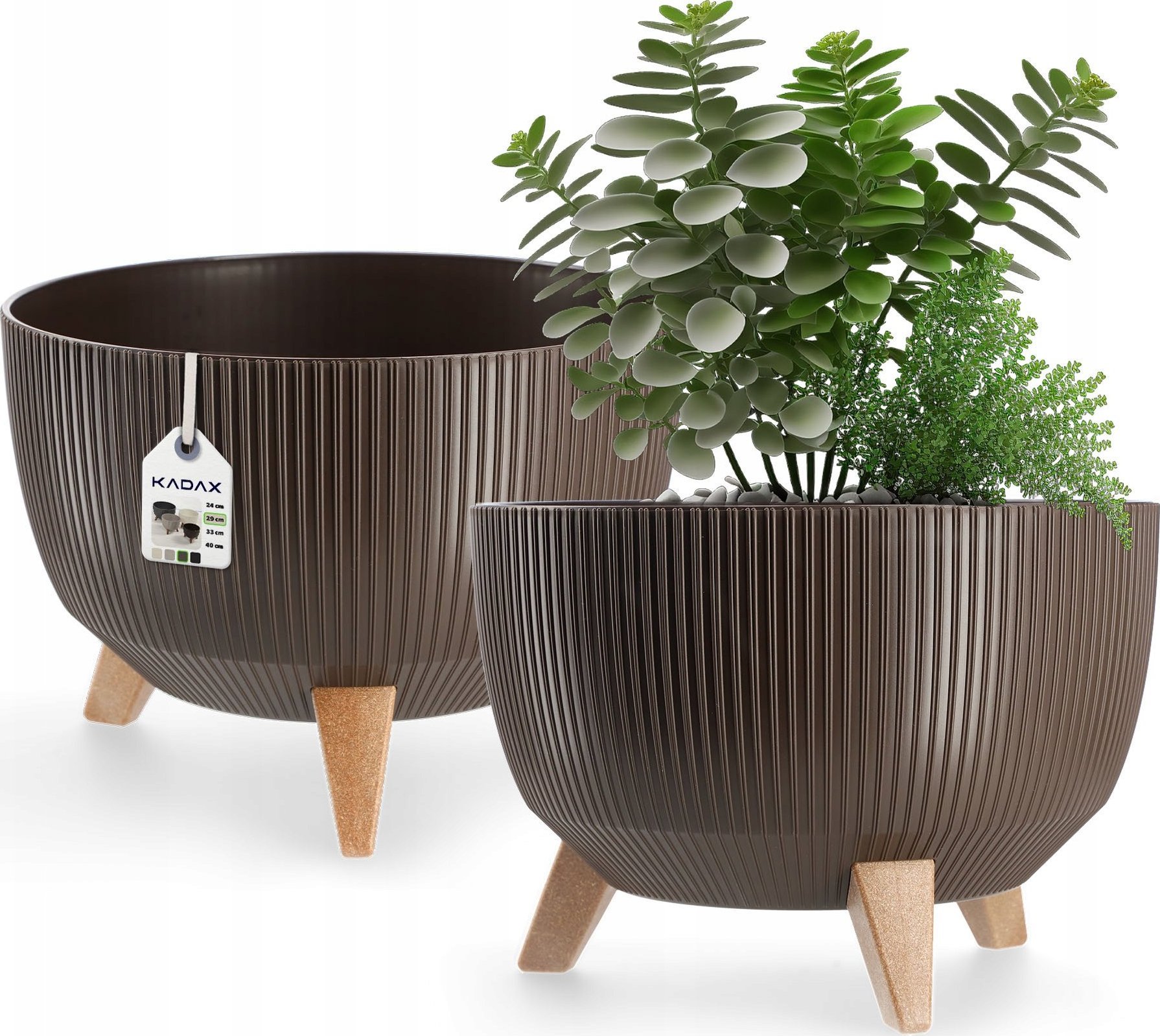 Kadax KADAX Doniczka Donica Wkład Misa Na Nóżkach 29cm