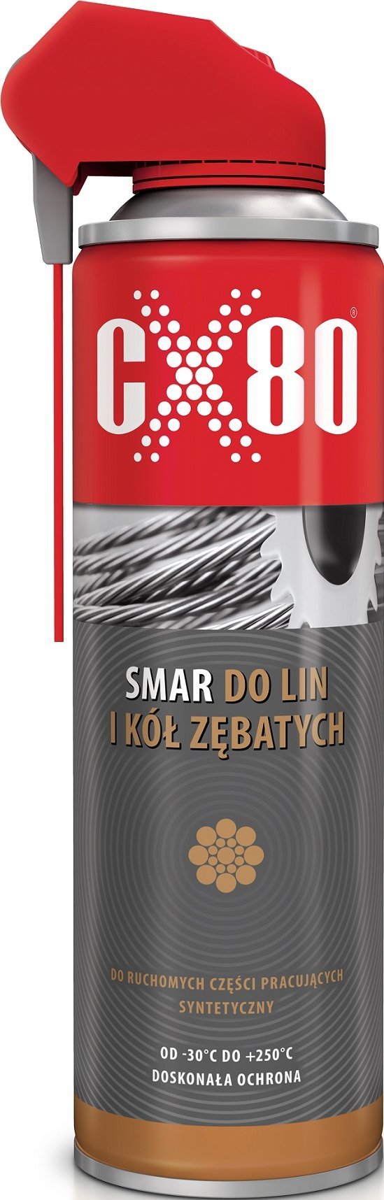 CX80 SMAR DO LIN STALOWYCH I KÃÅ ZÄBATYCH DUO SPRAY 500ML