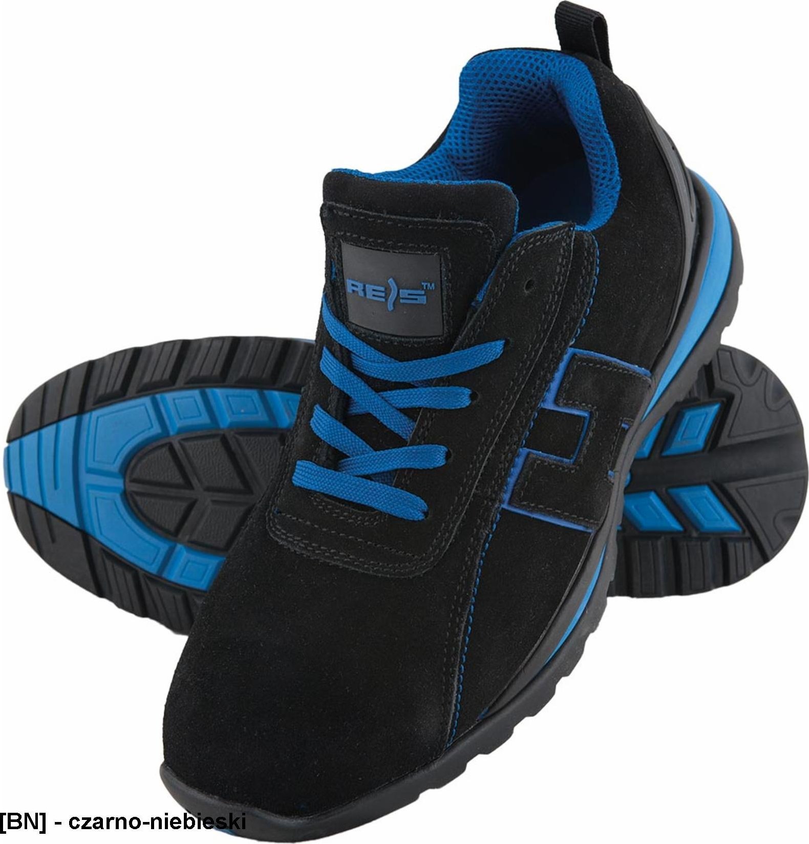 R.E.I.S. BRCHILE - zamszowe sznurowane bezpieczne buty 45