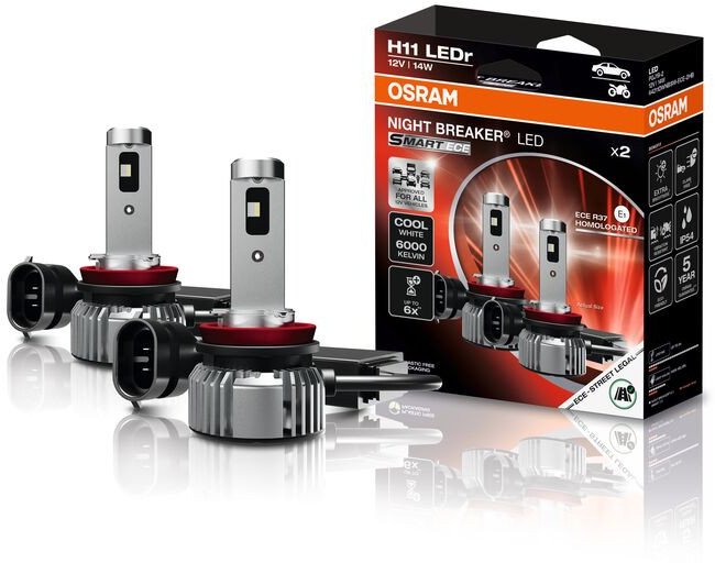 Osram Night Breaker LED Smart H11 ECE godkendt - Sæt
