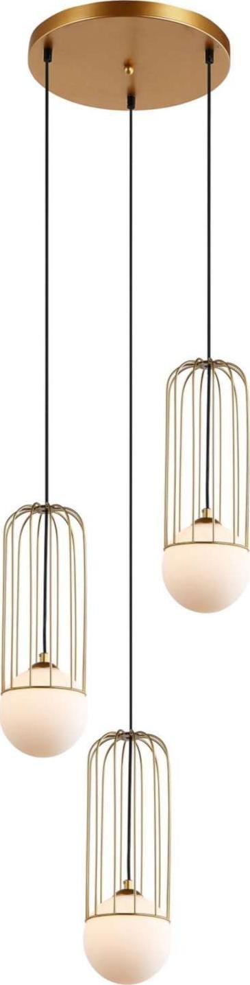 Lampa wisząca Italux Simon MDM-3938/3 GD