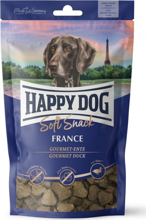 Happy Dog Soft Snack Francja, przysmak dla psów dorosłych, kaczka, 100g, saszetka