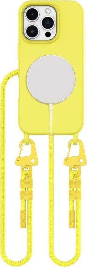 Etui IPHONE 16 PRO Tech-Protect Magnecklace MagSafe Canary żółte