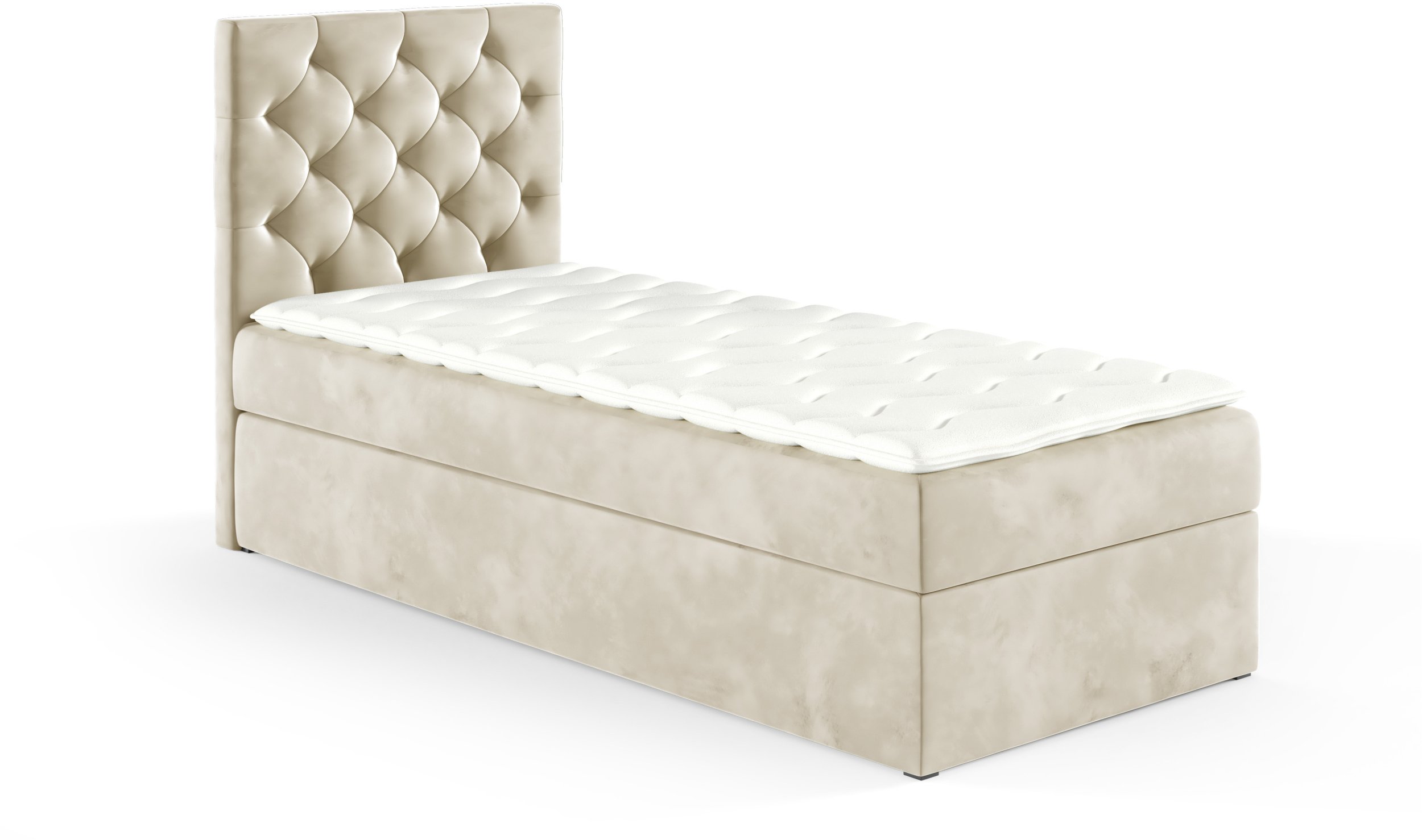 Łóżko kontynentalne Sara Box 90x200 bez nóg riviera 21