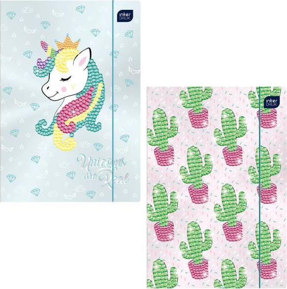 Interdruk Teczka z gumką A4+ INTERDRUK Shine Metallic Interdruk TARGI