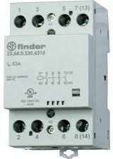 Finder Stycznik modułowy 4Z 63A 230V AC/DC wskaźnik zadziałania (22.64.0.230.4310)