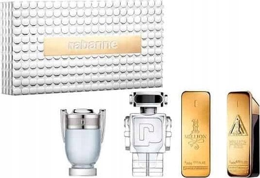 Paco Rabanne SET MINIATUR PACO RABANNE One Million EDT 5ml + One Million Elixir Intense EDP 5ml + Invictus EDT 5ml + Phantom EDT 5ml