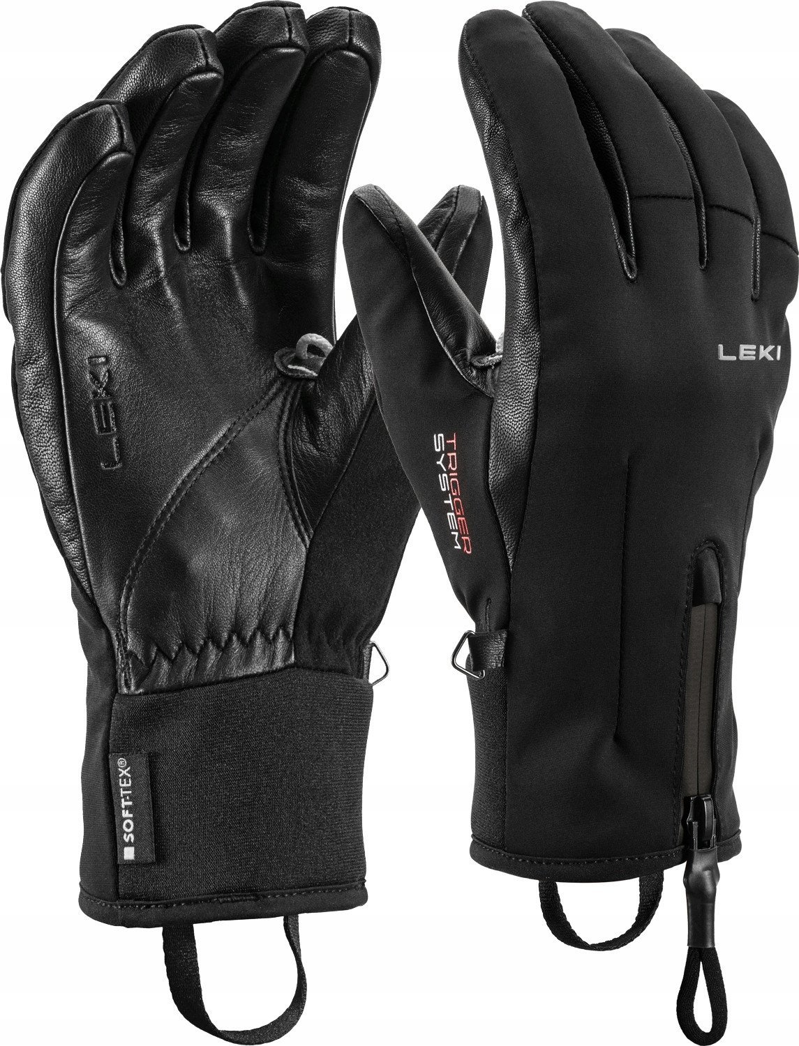 LEKI RĘKAWICE Ebony 3D Women black 8.0