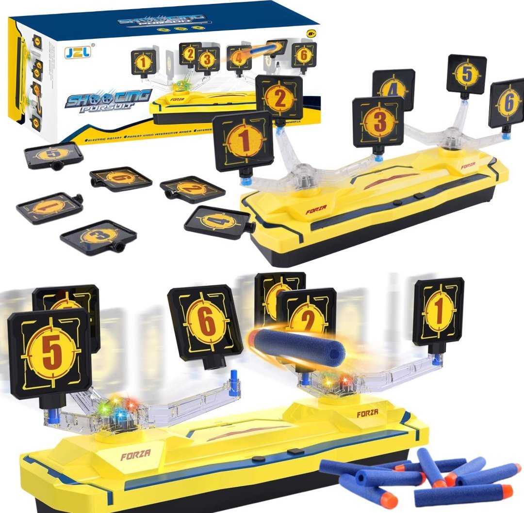 ZESTAW RUCHOMY OBROTOWY CEL EFEKTY DŹWIĘKOWE ŚWIETLNE 3 TRYBY SZYBKOŚCI