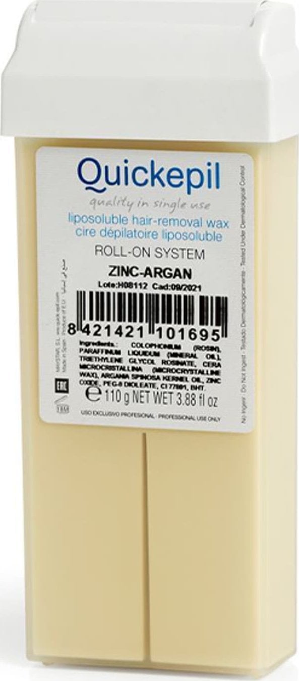 Activeshop Quickepil wosk do depilacji rolka zink-argan 110 g