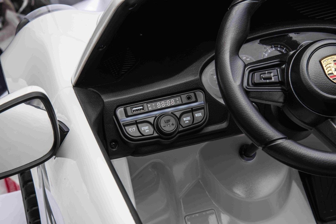 Licencjonowane Auto na Akumulator Porsche 911 GT3 24V 800W MOCY | Pilot, Białe