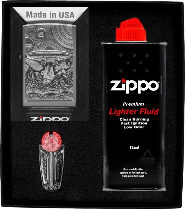 Zestaw ZIPPO Zapalniczka ALIEN LIVE Prezentowy No1