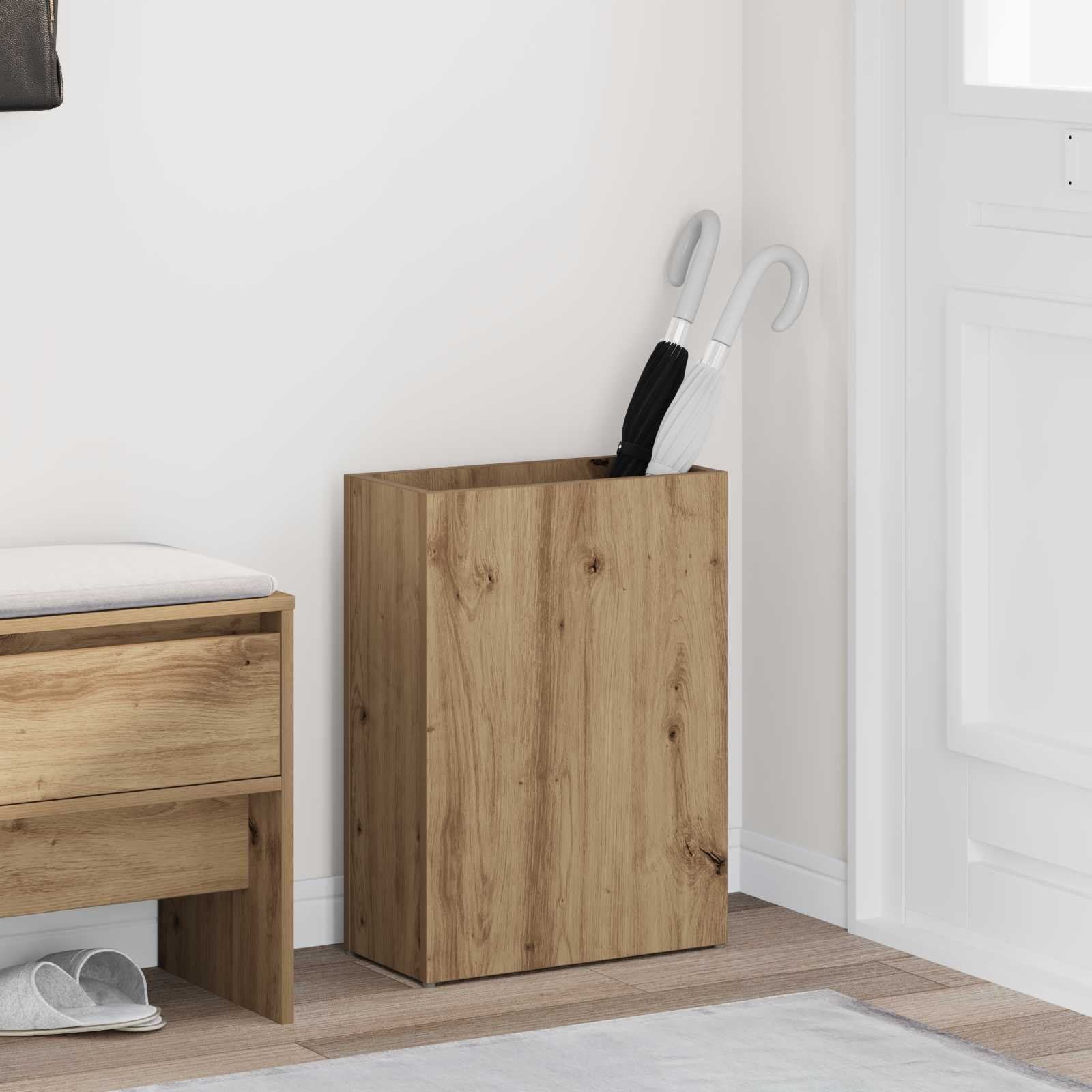 vidaXL Stojak na parasol Dąb rzemieślniczy 40 x 20 x 55,5 cm