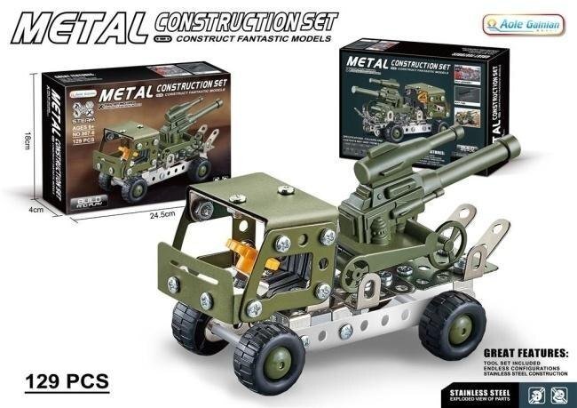 Konstruktor metalowy 129el