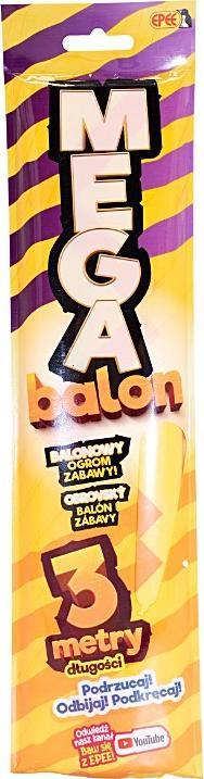 Epee MegaBalon 3 metrowy duży balon pomarańczowe zygzaki