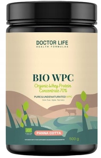 Sante DOCTOR LIFE Bio* WPC Whet Protein odżywka białkowa Panna Cotta 500g