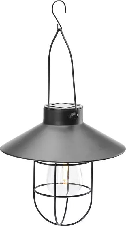 Ansult Lampa ozdobna solarna w stylu retro wisząca żarówka filament 21,5cm Lampa ozdobna solarna w stylu retro wisząca żarówka filament 21,5cm