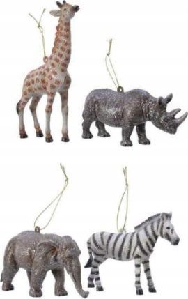 Kaemingk Zawieszka świąteczna zwierzęta mix