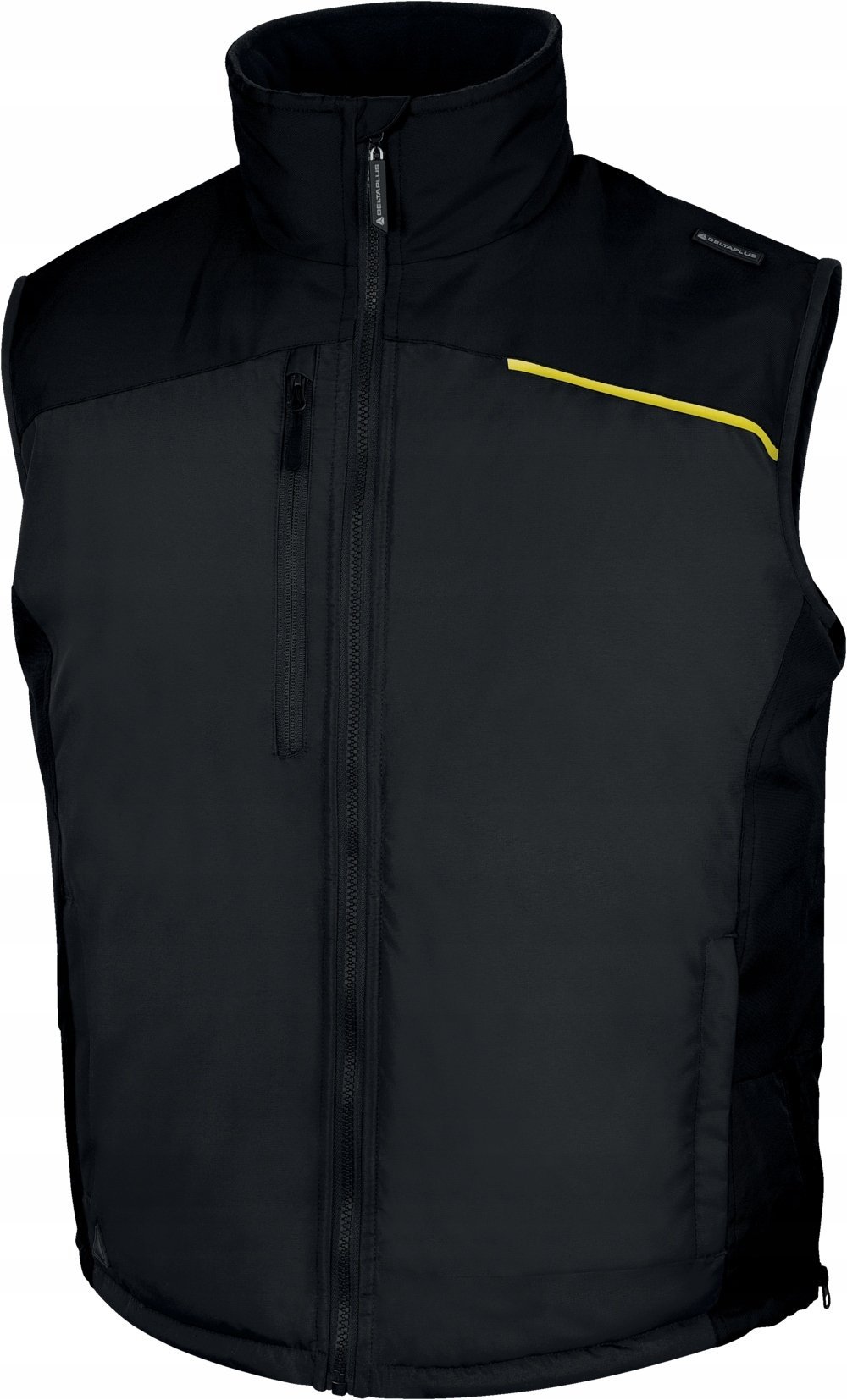 Delta Plus Kamizelka z poliestru pongee powlekanego PVC, kolor: szaro-czarny, rozmiar: XL / FIDJ3GNXG