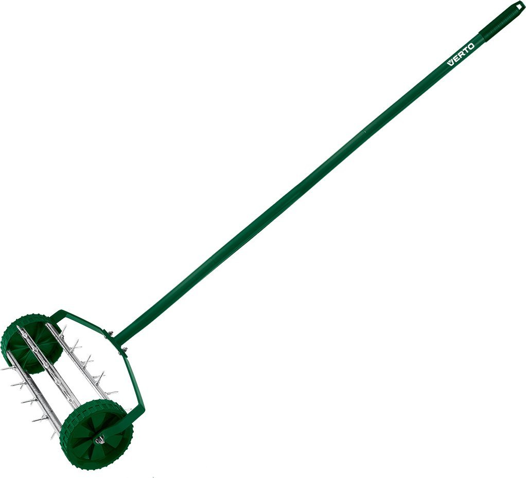 Verto Aerator ręczny, wertykulator walcowy do trawy 27 kolcy, średnica 15cm