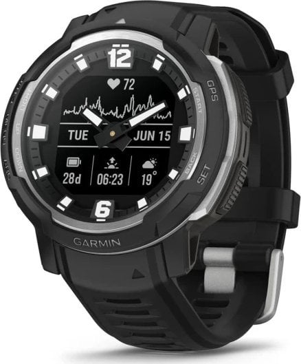 Zegarek sportowy Garmin Instinct Crossover Czarny (010-02730-03)