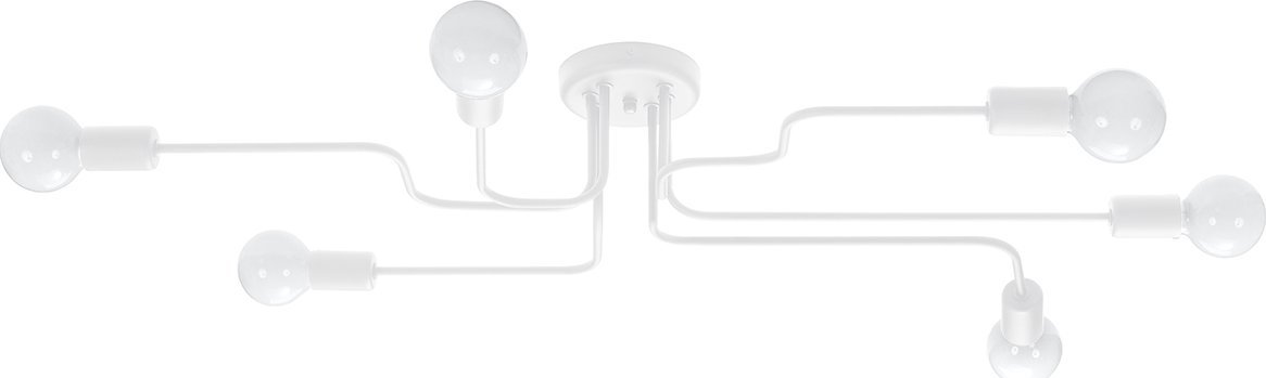 Lampa wisząca Sollux Lighting SOLLUX Żyrandol VECTOR 6 biały 6 x E27 SL.1443