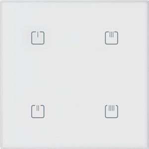 ELKO EP SZKLANY 4-kanałowy bezprzewodowy łącznik iNELS RFCONTROL - RFGB-40/W WHITE SHARP