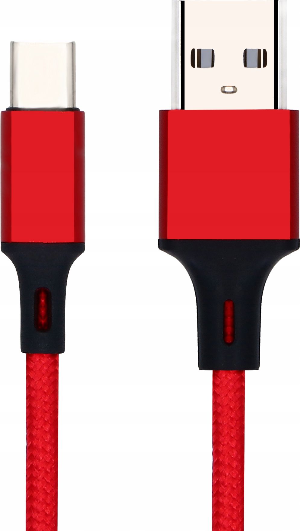 Kabel USB Pawonik USB-A - USB-C 2 m Czerwony