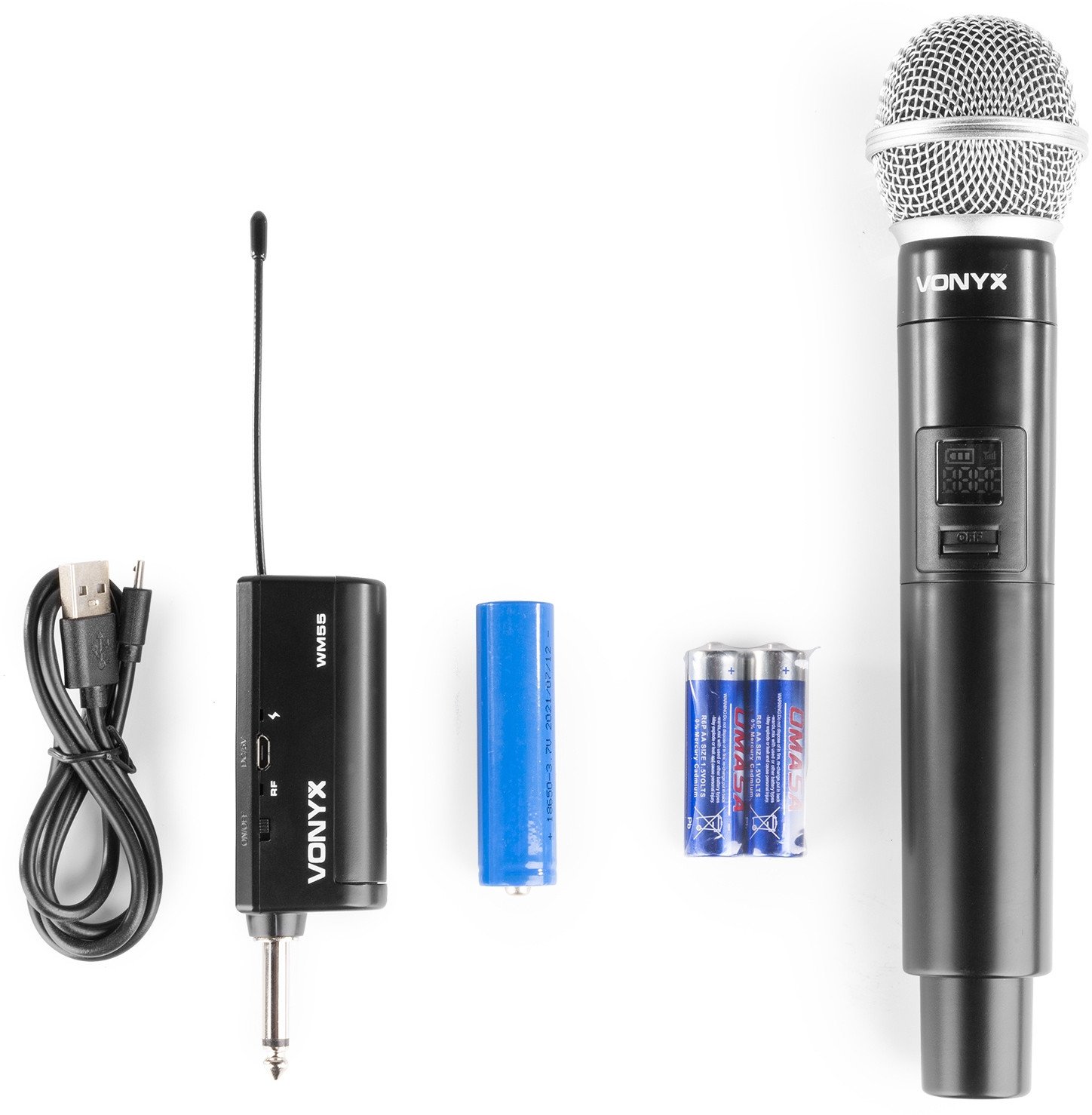 WM55 Bezprzewodowy mikrofon UHF typu Plug&Play one size