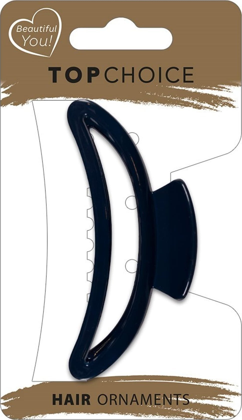 Top Choice TOP CHOICE Klamra do włosów - kokarda z połyskiem (28373) 1 szt. - mix kolorów