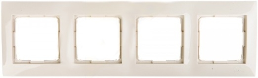 Kontakt-Simon Ramka poczwórna SIMON54 uniwersalna kremowa - DR4/41