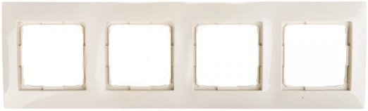 Kontakt-Simon Ramka poczwórna SIMON54 uniwersalna kremowa - DR4/41