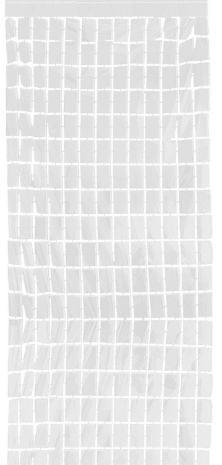 Kurtyna foliowa dekoracyjna - biała one size