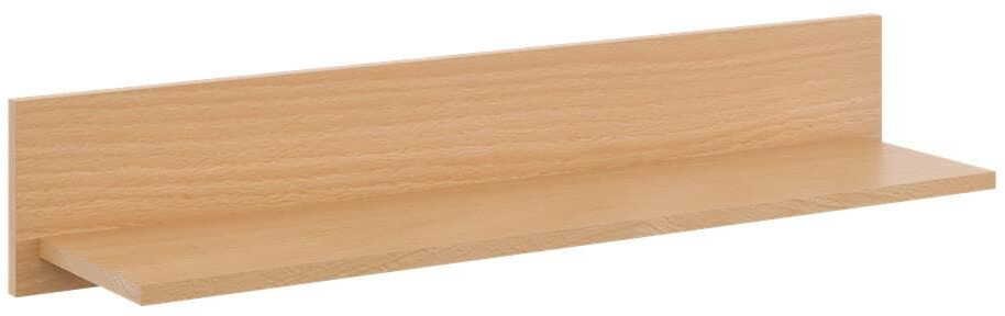 KROKUS Półka wisząca, ścienna, loftowy, 100x20x18 cm, bukowy, matowy
