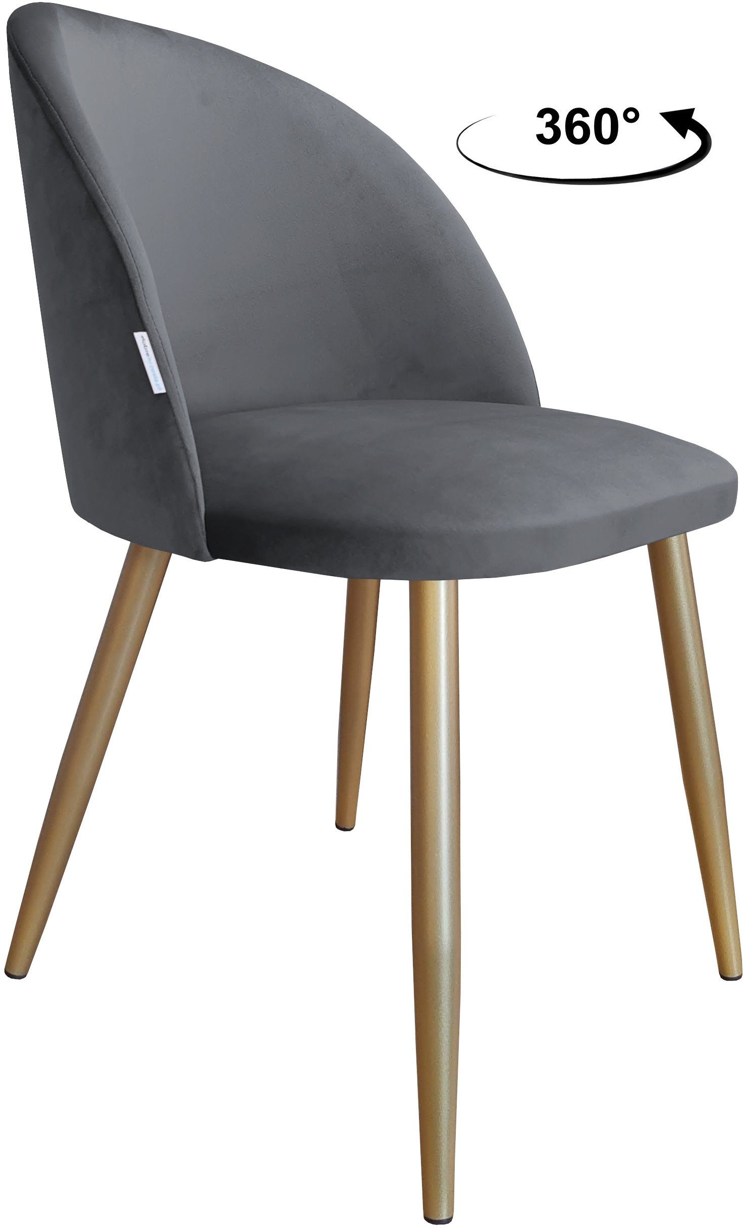 Krzesło obrotowe Colin podstawa złota BL14