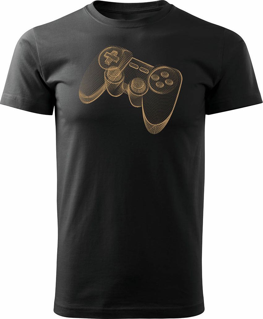 Topslang Koszulka z padem dla gracza gamer gamerska pad ps4 męska czarna REGULAR L