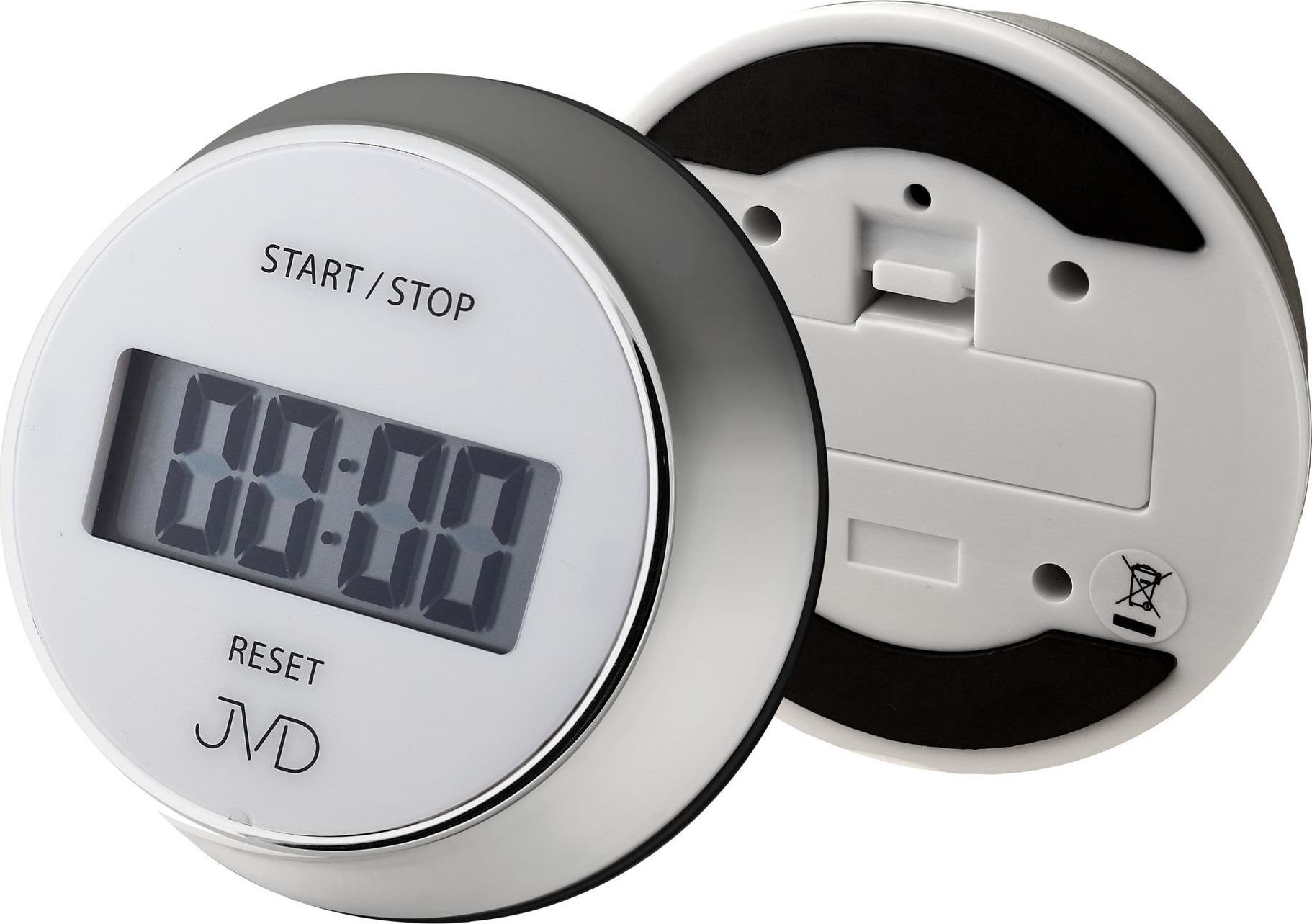 Minutnik JVD cyfrowy srebrny