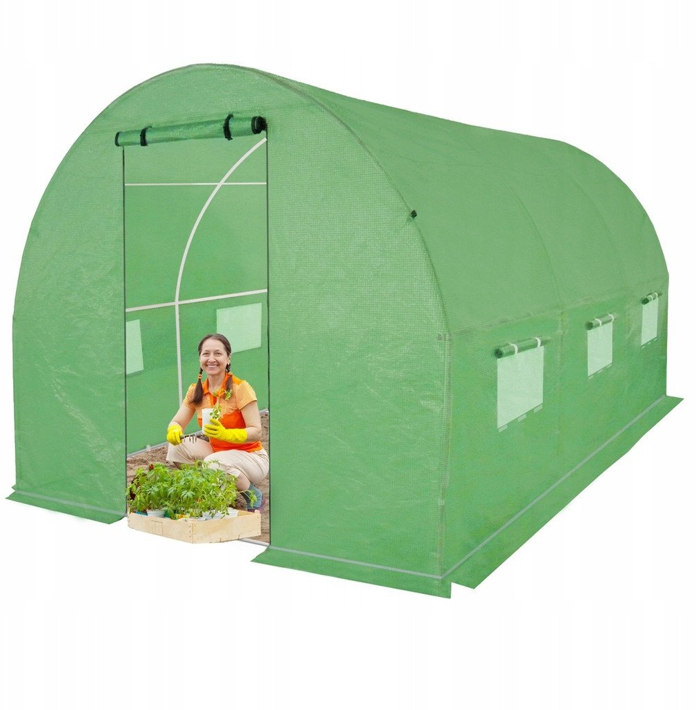 Tunel Foliowy Szklarnia 2x3m zielony 6m2 rurki 19 mm