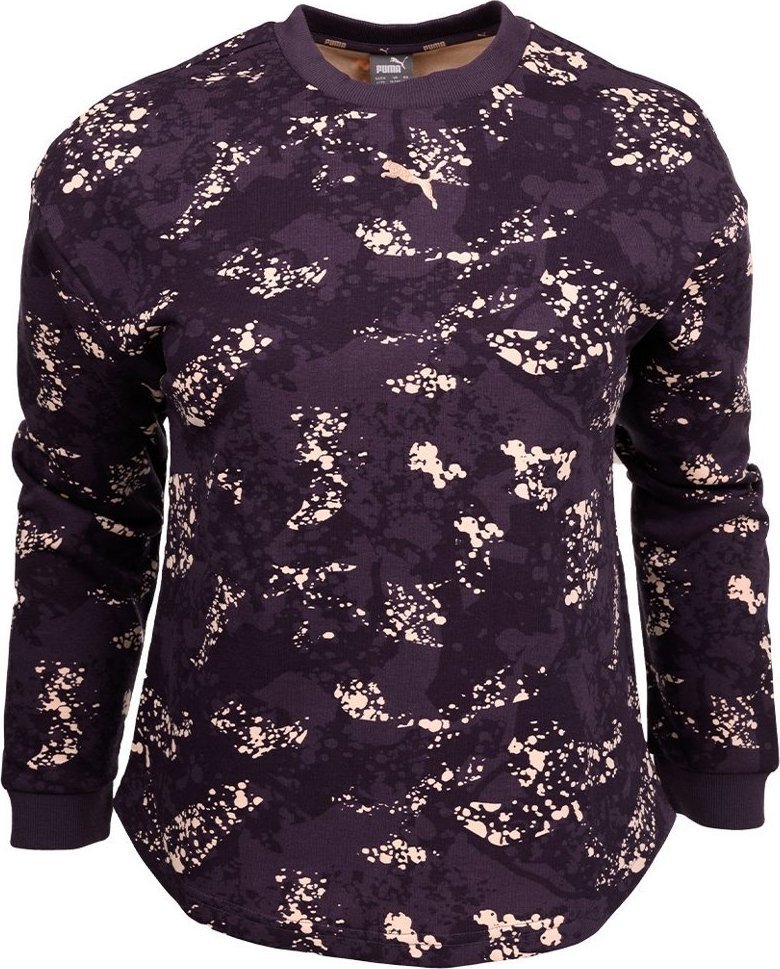 Puma Bluza dla dzieci Puma Alpha AOP Crew FL fioletowa 589241 16 116cm