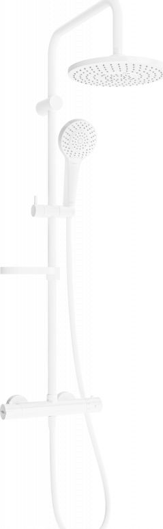 Zestaw prysznicowy Mexen Mexen KX05 zestaw prysznicowy natynkowy z deszczownicą i baterią termostatyczną, biały - 771500591-20