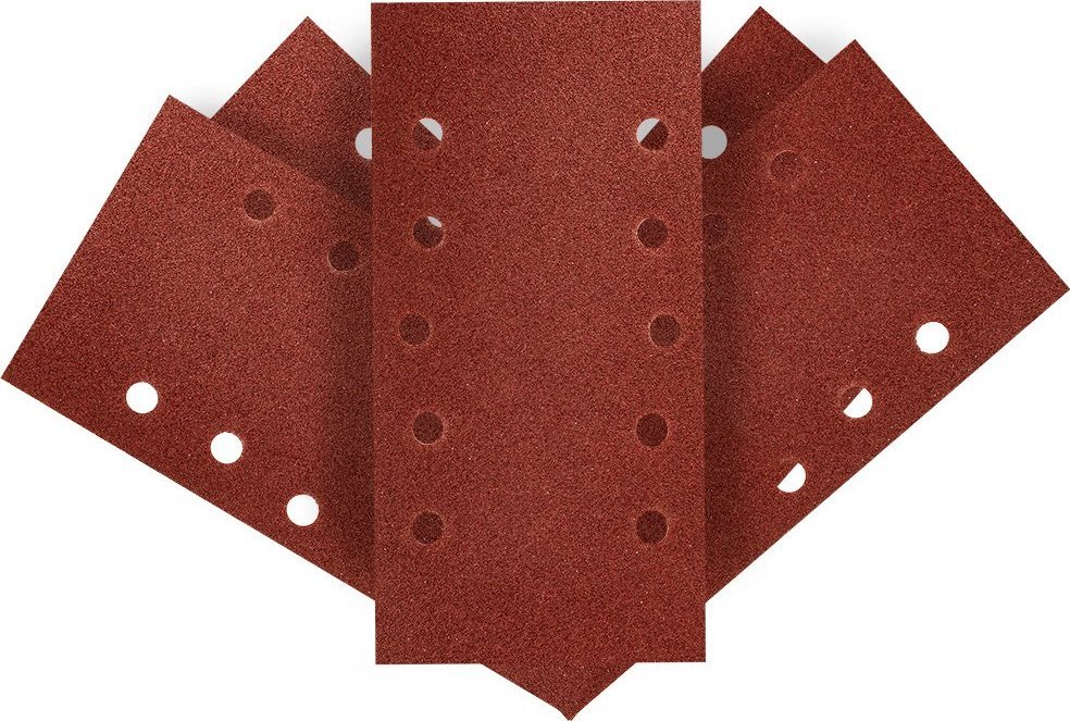 Graphite Papier ścierny na rzep 115 x 230 mm, K80, 5 szt., z otworami