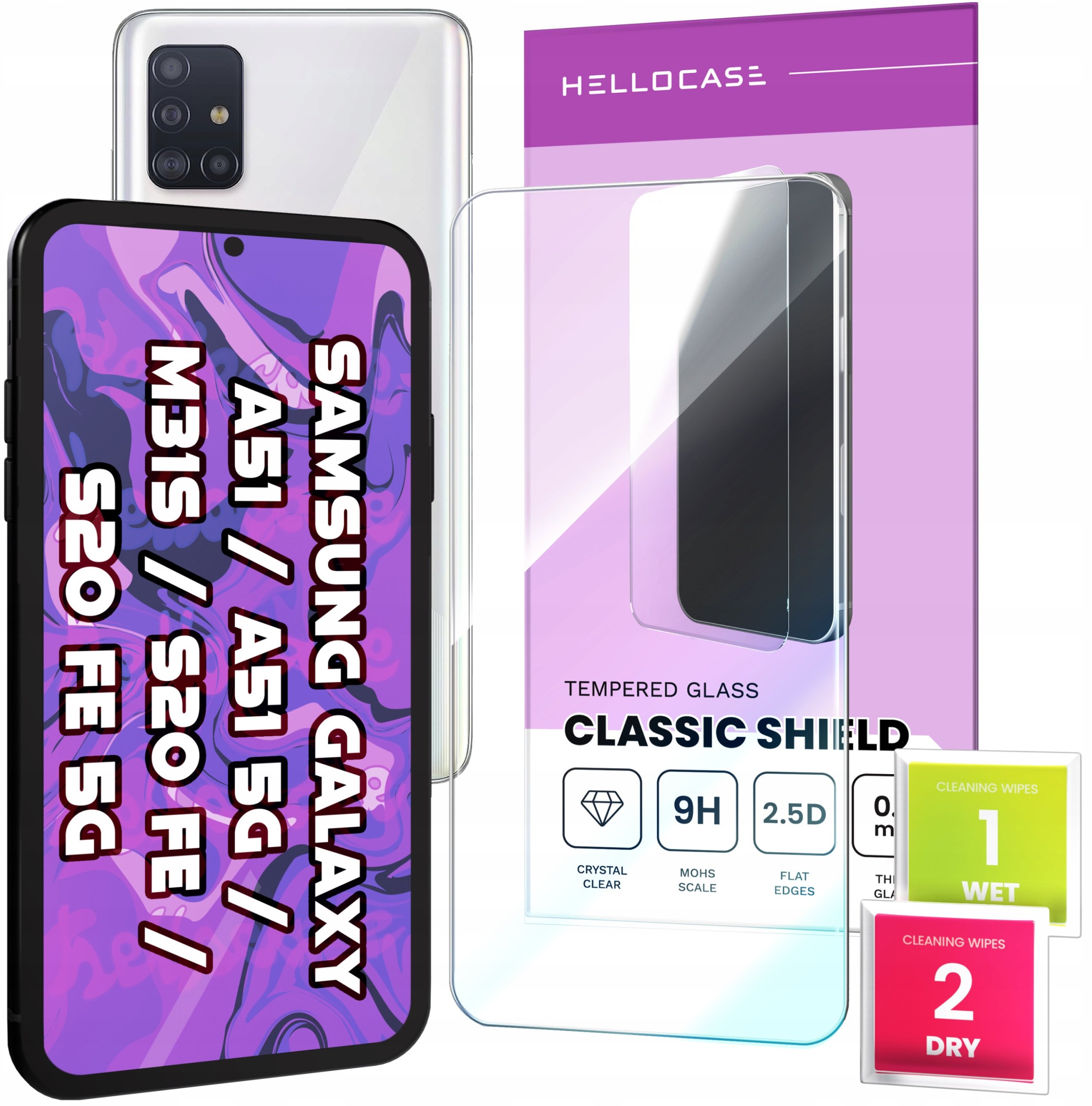 Szkło Hartowane do Samsung Galaxy S20 Fe / 5g (szybka 9H, płaskie 2.5D)