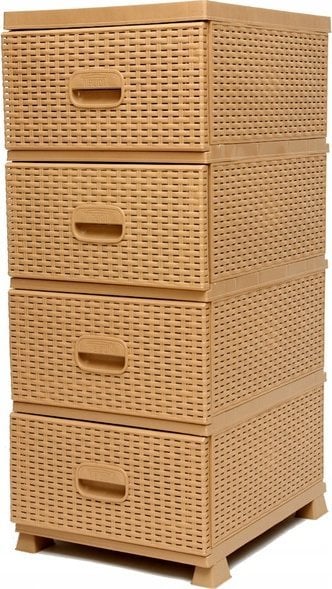 Triton Komoda RATTAN 38x45x90 beżowa