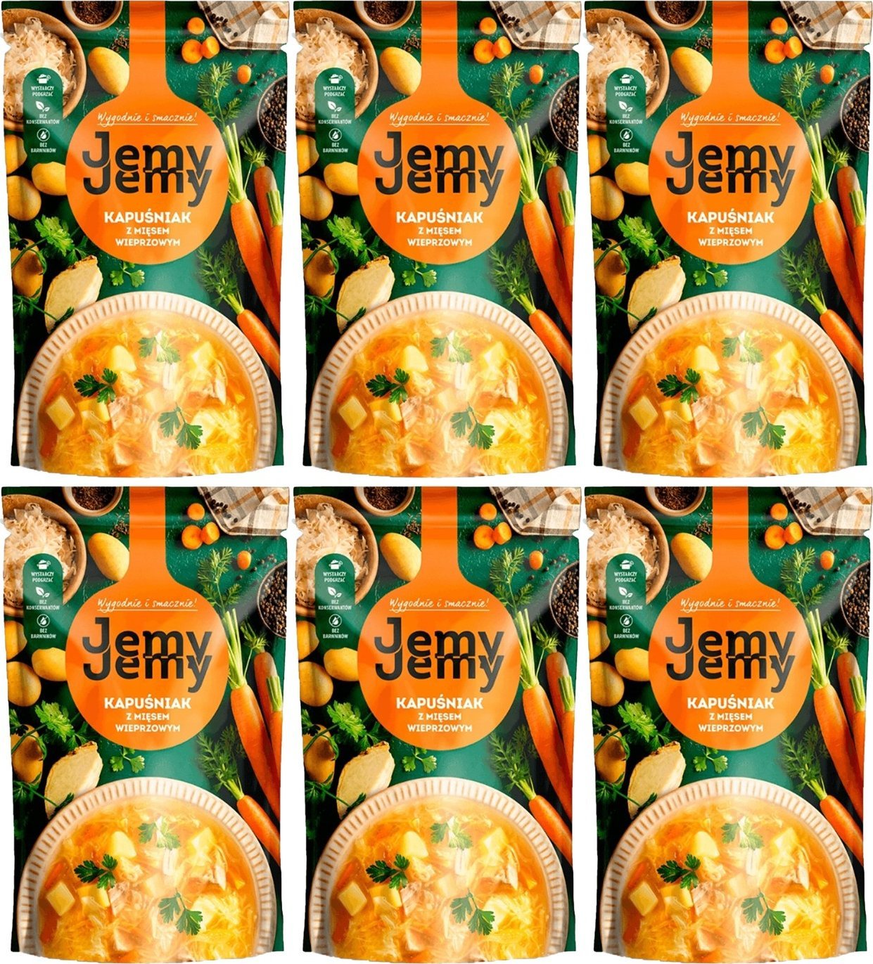 JemyJemy JemyJemy Kapuśniak z mięsem wieprzowym 450 g x 6 sztuk