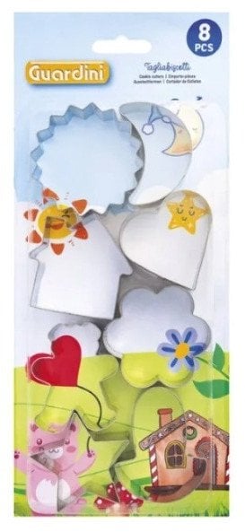 Piparkuku forminu komplekts 8 gab. assorti 8006043023015