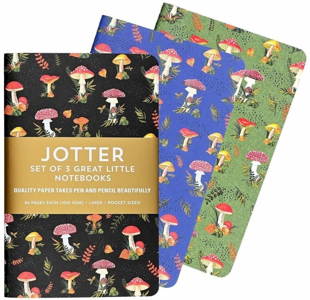 Notatniki Jotter Grzyby 9x14cm (3szt)