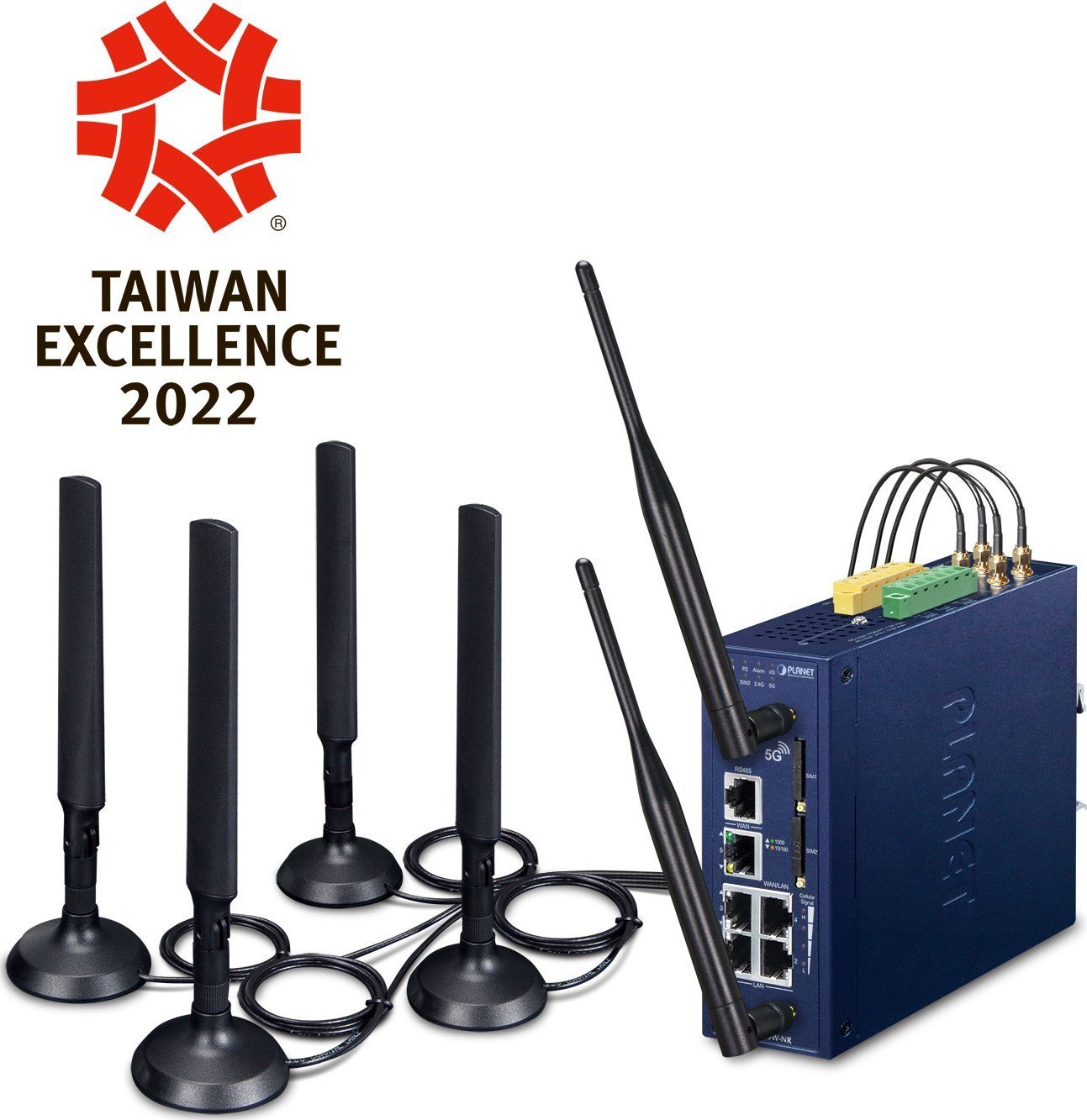 Router Planet PLANET Industrial 5G NR Cellular gateway/kontroler 10, 100, 1000 Mbit/s