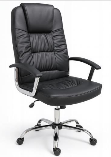 Krzesło biurowe Fotel biurowy czarny regulowane krzesło gabinetowy