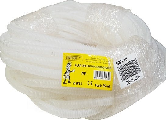 TT Plast Rura karbowana przezroczysta 14mm RKLF 14/9 25m